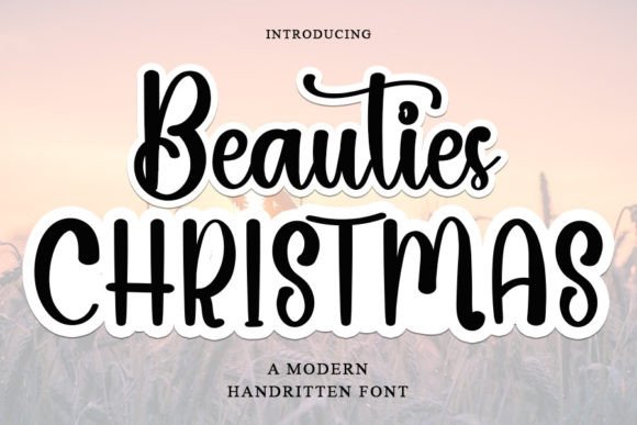 Beauties Christmas Font