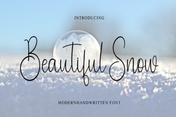 Beautiful Snow Font for Creative Marketing