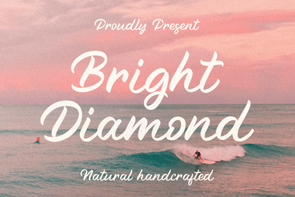 Bright Diamond Font for Elegant Design