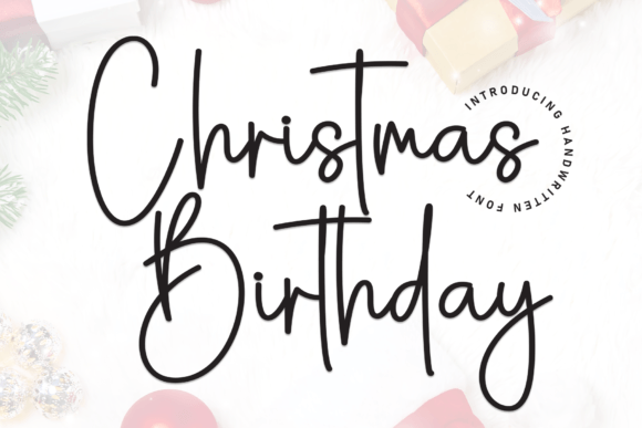 Christmas Birthday Font Review