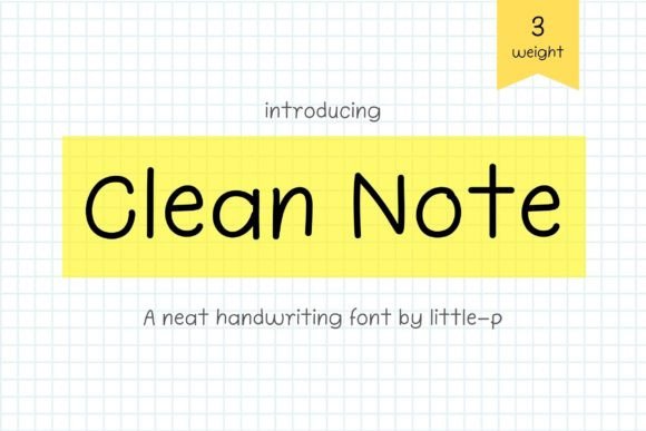 Clean Note Font for Web Design
