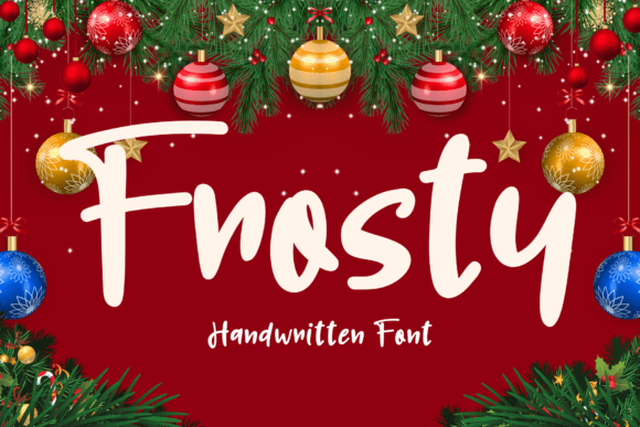 Frosty Font: Playful Script for Craft Projects