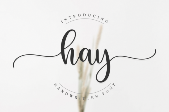 Hay: A Simple Script Font