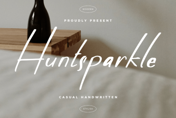Huntsparkle: A Handwritten Font for Creative Makers