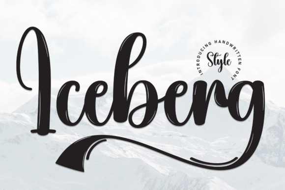 Iceberg Font: Cool, Handwritten Style for Crafters