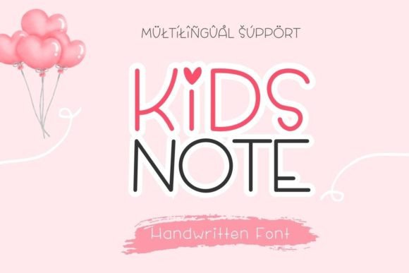 Kids Note Font for Creative Makers