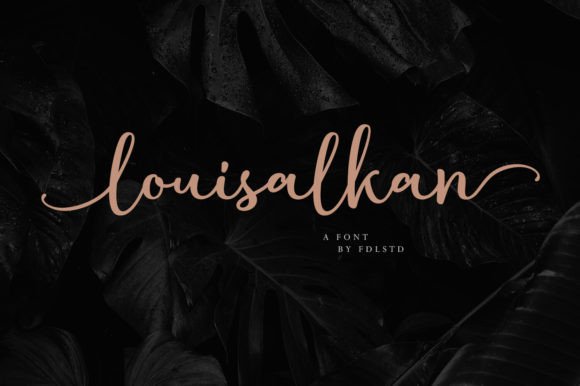 Louisalkan: A Handwritten Script Font for Web Design
