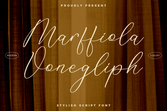 Marffiola Vonegliph: A Stylish Script Font for Campaigns