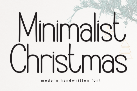 Minimalist Christmas Font