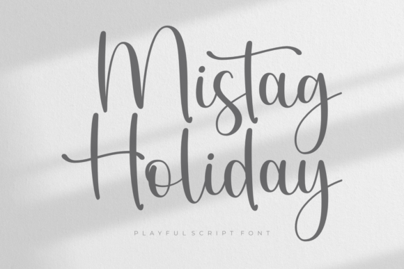 Mistag Holiday: A Romantic Script Font