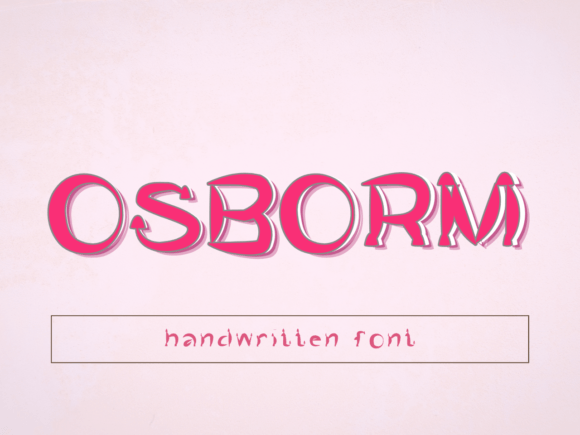Osborm: A Quirky Handwritten Font