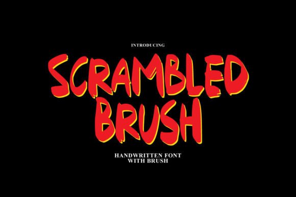 Scrambled Brush Font for Web Design
