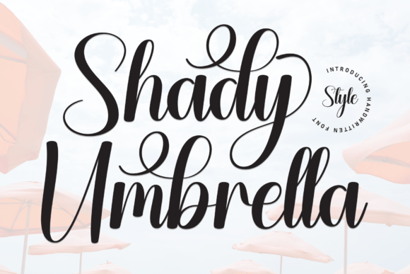 Shady Umbrella Font for Business
