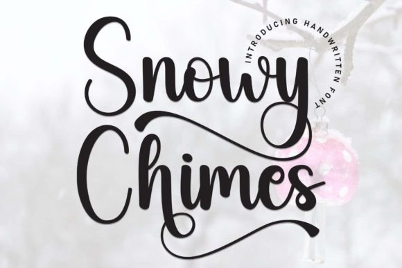 Snowy Chimes: A Delightful Font for Creative Projects