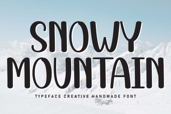Snowy Mountain Font: Sweet Handwritten Style