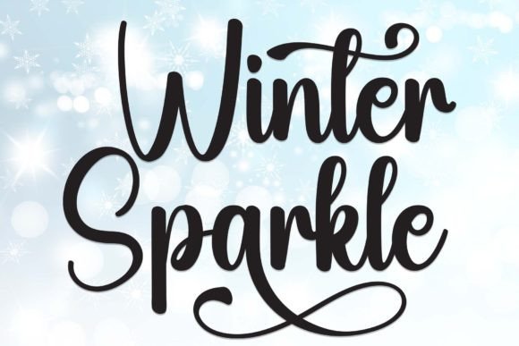 Winter Sparkle Font Review